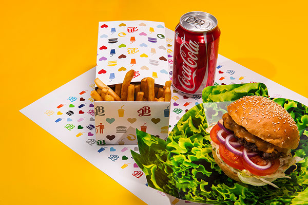 Burger&Love 漢堡快餐餐廳品牌形象設(shè)計(jì)25-漢堡薯?xiàng)l包裝設(shè)計(jì)6