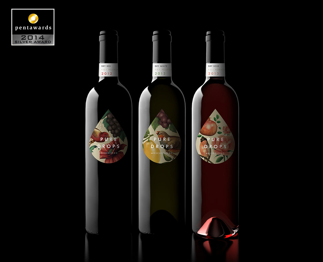 Pure Drops 紅酒包裝設(shè)計(jì)插畫版-上海包裝設(shè)計(jì)公司國外包裝設(shè)計(jì)欣賞1
