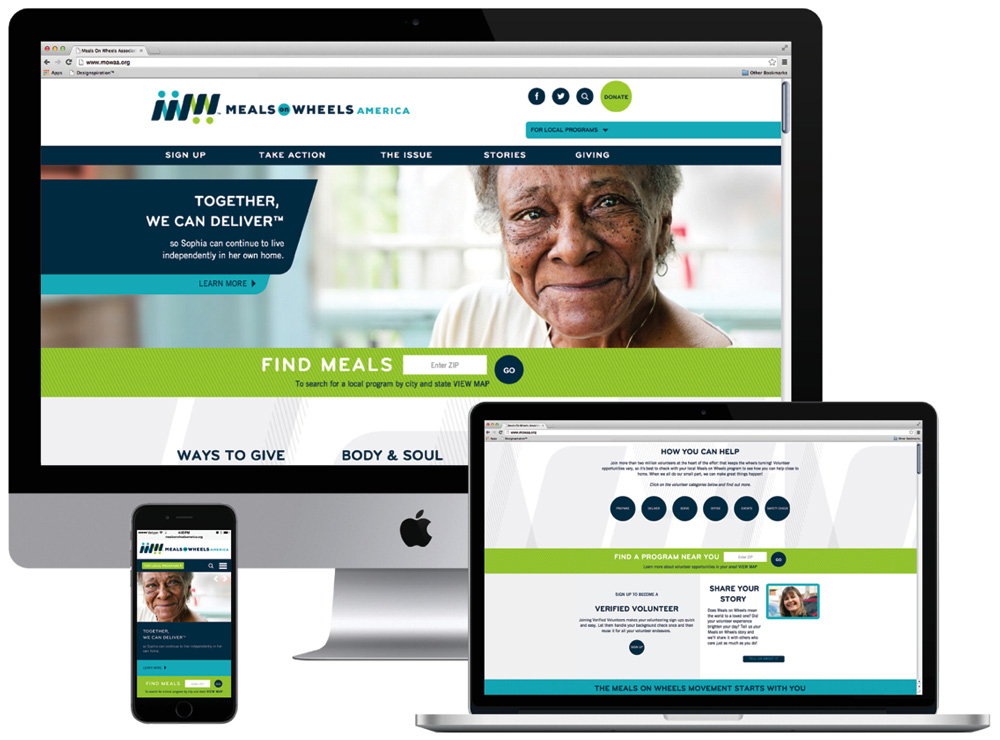 美國 Meals on Wheels 膳食協(xié)會標志設(shè)計VI設(shè)計6-網(wǎng)站設(shè)計