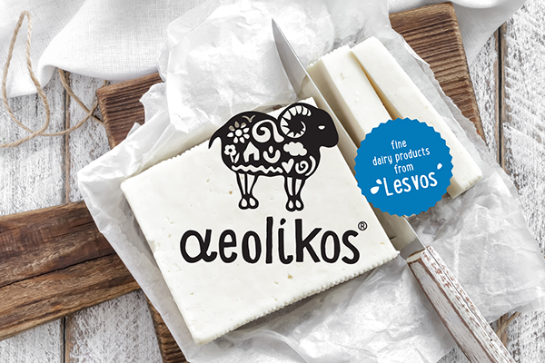 Aeolikos希臘羊乳酪乳制品品牌設(shè)計標志設(shè)計2