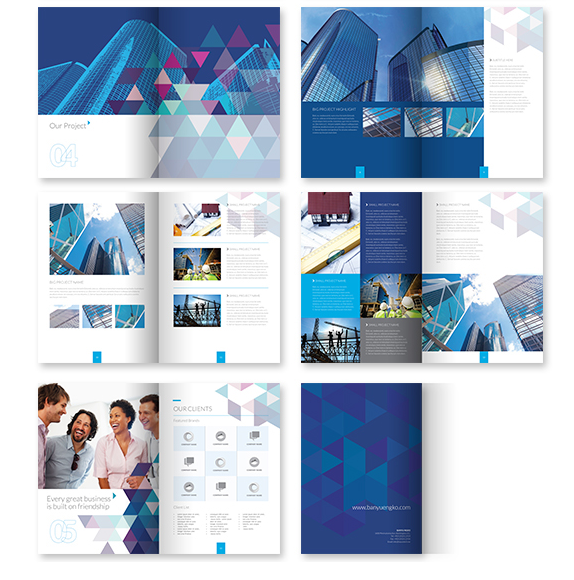 上海畫冊設(shè)計(jì)公司尚略分享：BANYU三角形元素畫冊設(shè)計(jì)版式8