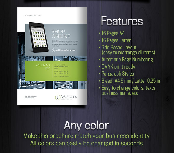 上海樣本設(shè)計公司分享Williams 電腦服務(wù)器設(shè)備產(chǎn)品樣本設(shè)計7