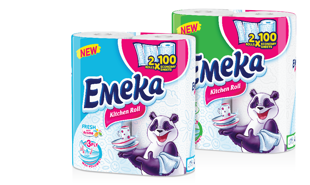 Emeka卡通熊貓版餐巾紙衛(wèi)生卷紙包裝設(shè)計-上海包裝設(shè)計公司設(shè)計分享2