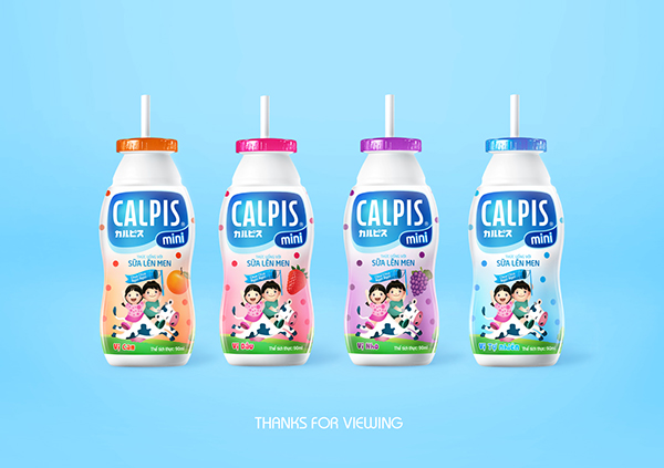 上海尚略包裝設(shè)計(jì)公司設(shè)計(jì)欣賞：Calpis 兒童酸奶牛奶包裝設(shè)計(jì)6