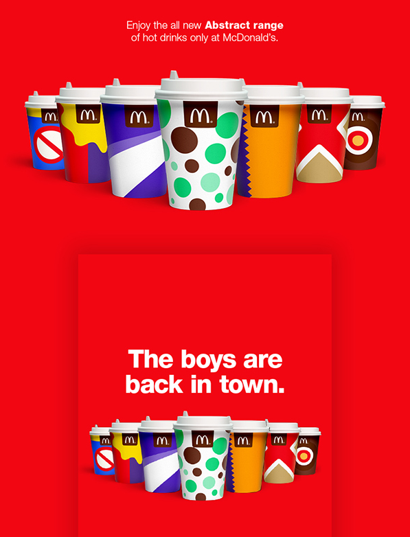 麥當勞飲料杯插圖設計-上海平面設計公司設計欣賞2