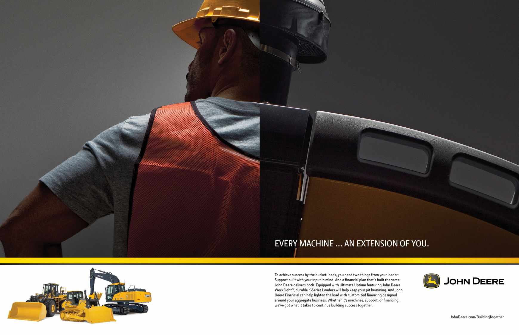 John Deere約翰迪爾工程建筑機械平面廣告創(chuàng)意設計-上海廣告設計公司2