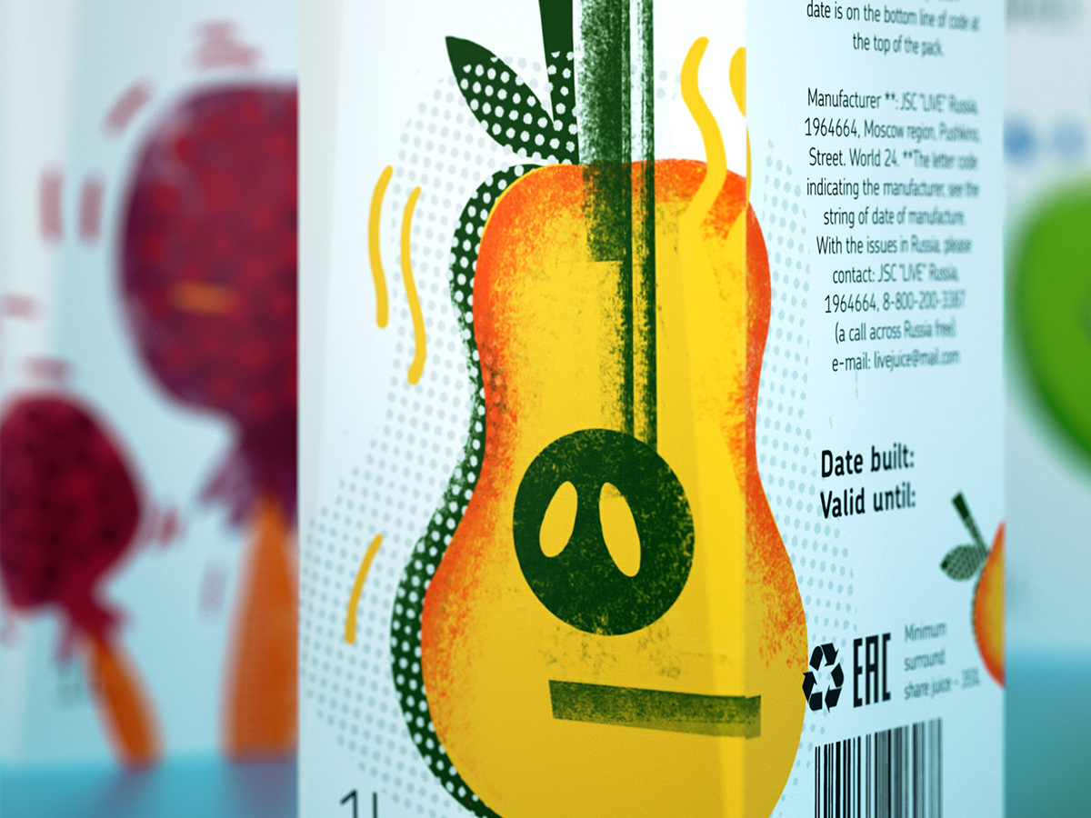 LIVE 100%純天然果汁包裝設計-上海飲料包裝設計公司包裝欣賞5