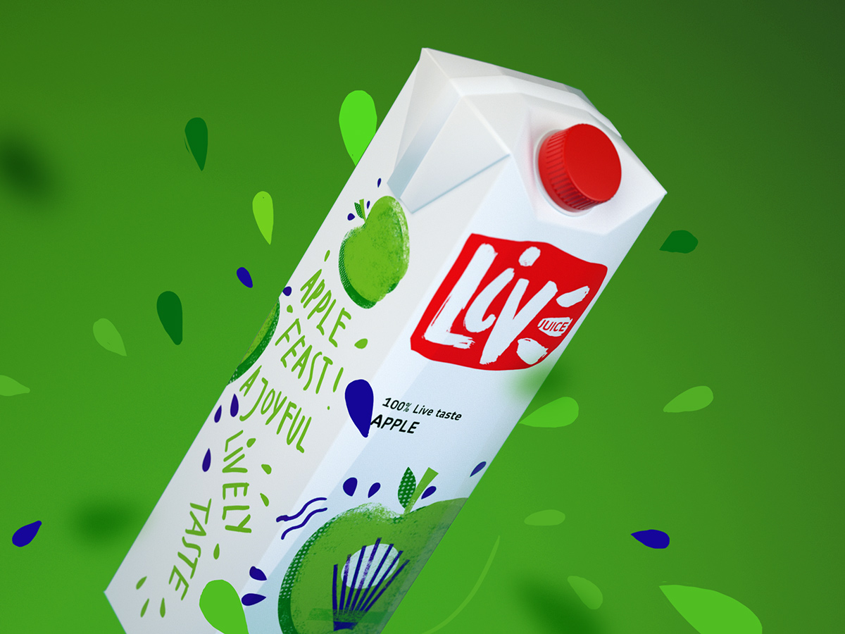 LIVE 100%純天然果汁包裝設計-上海飲料包裝設計公司包裝欣賞7