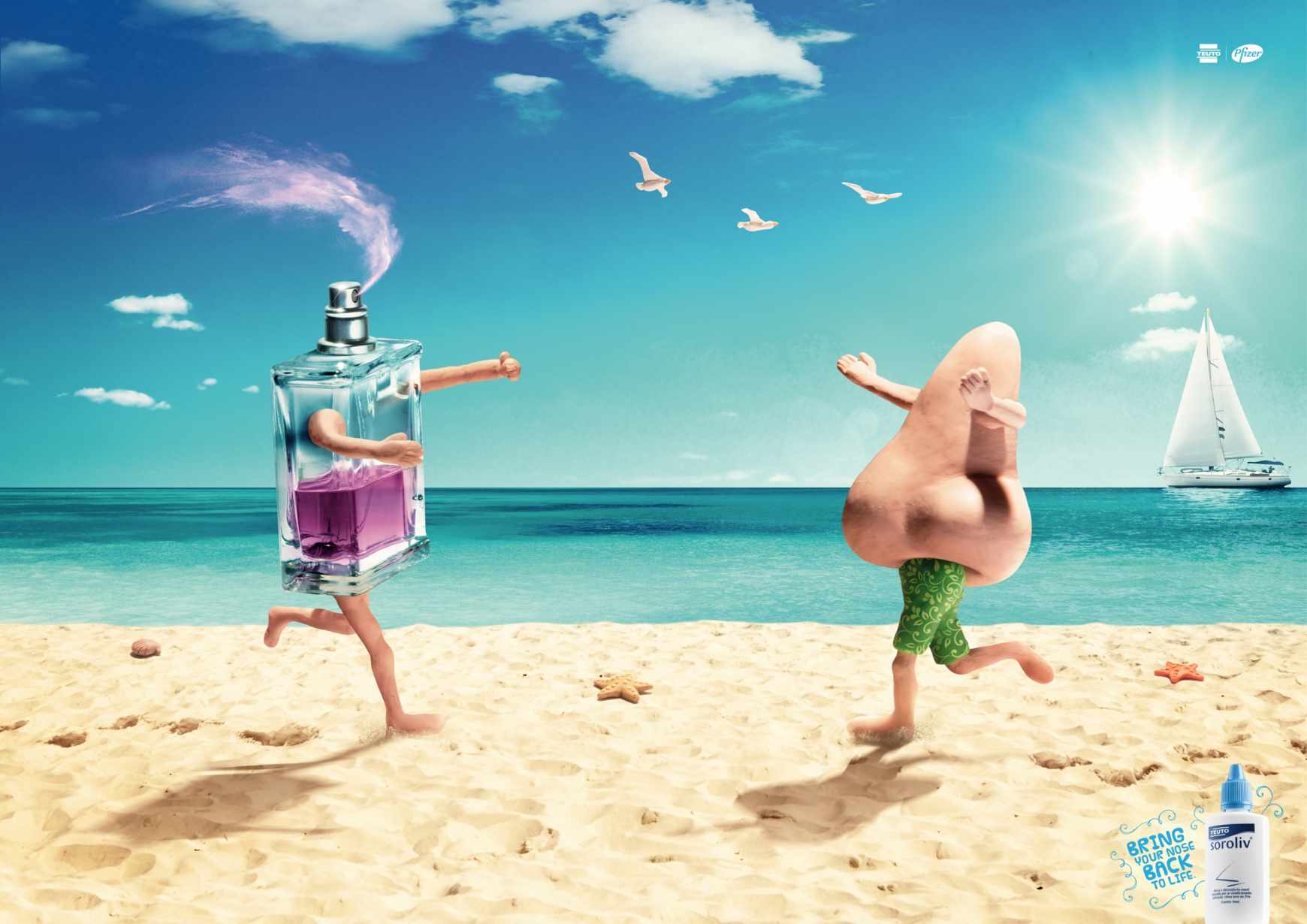 Soroliv感冒藥鼻子篇平面創(chuàng)意廣告設(shè)計-上海廣告設(shè)計公司分享1-香水篇