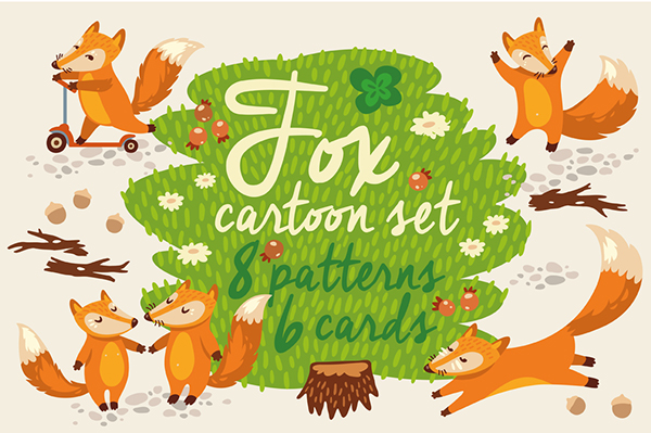 上海平面設(shè)計(jì)公司分享：狐貍卡通形象設(shè)計(jì)插畫設(shè)計(jì)1
