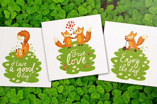 上海平面設計公司分享：狐貍卡通形象設計插畫設計2