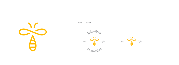 4.Infinibee 蜂蜜有機(jī)美容護(hù)膚化妝品標(biāo)志設(shè)計(jì)-標(biāo)志設(shè)計(jì)概念