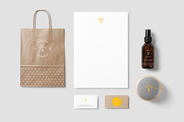 7.nfinibee 蜂蜜有機(jī)美容護(hù)膚化妝品VI設(shè)計(jì)