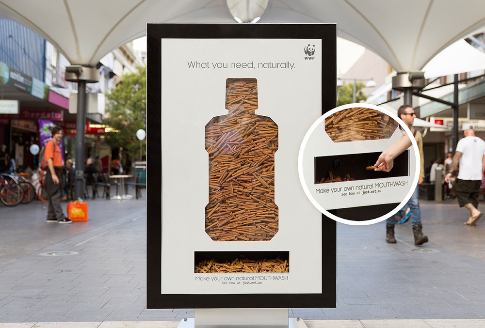 世界自然基金會 “ 包裝設(shè)計旨在消除包裝”公益營銷推廣廣告3