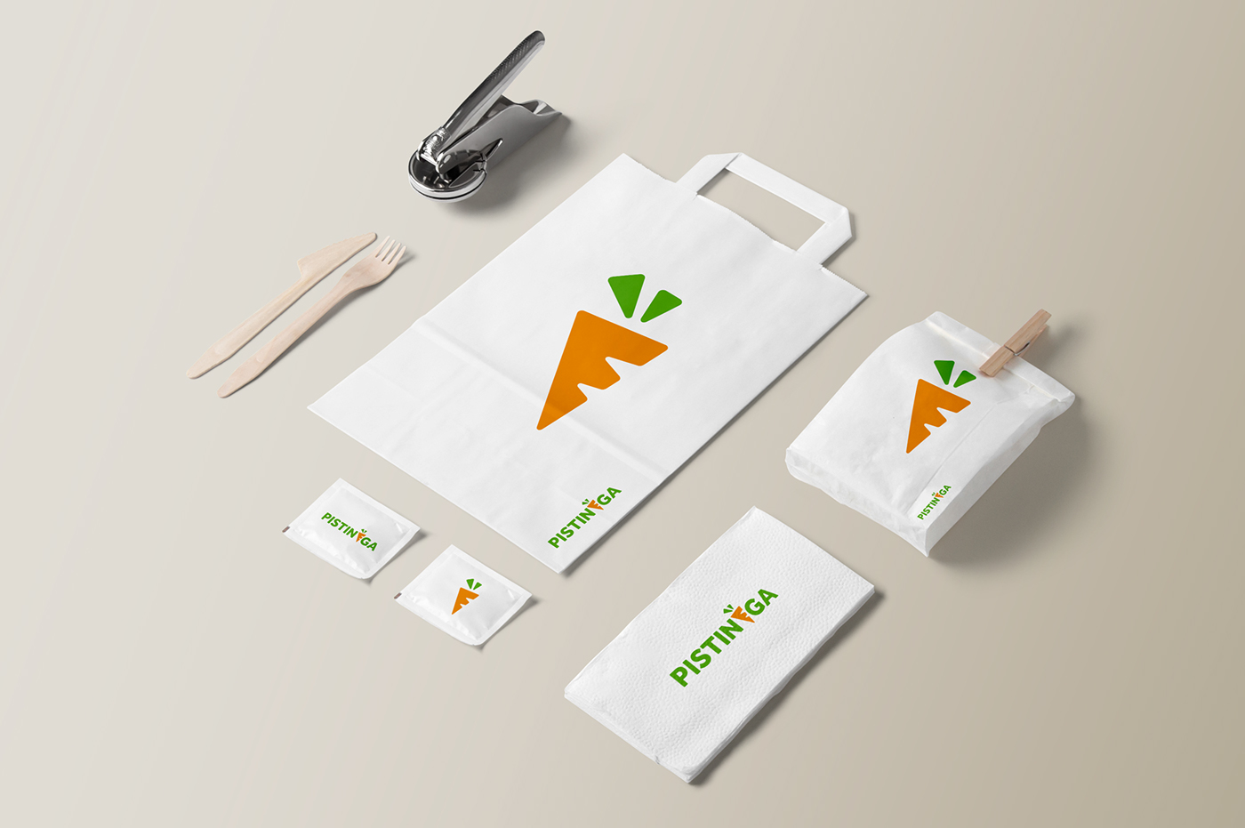 Pistinèga 鮮榨果汁吧餐飲lVI設(shè)計4