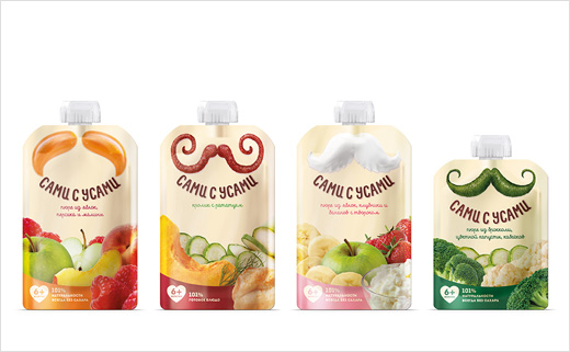 俄羅斯sami-s-usami水果蔬菜果泥嬰兒食品包裝設(shè)計(jì)2