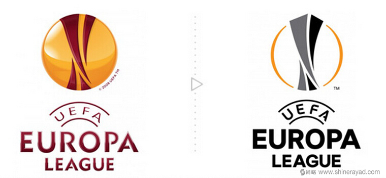 歐足聯(lián)歐洲聯(lián)賽新賽季啟用新設(shè)計(jì)LOGO-2新舊標(biāo)志對比