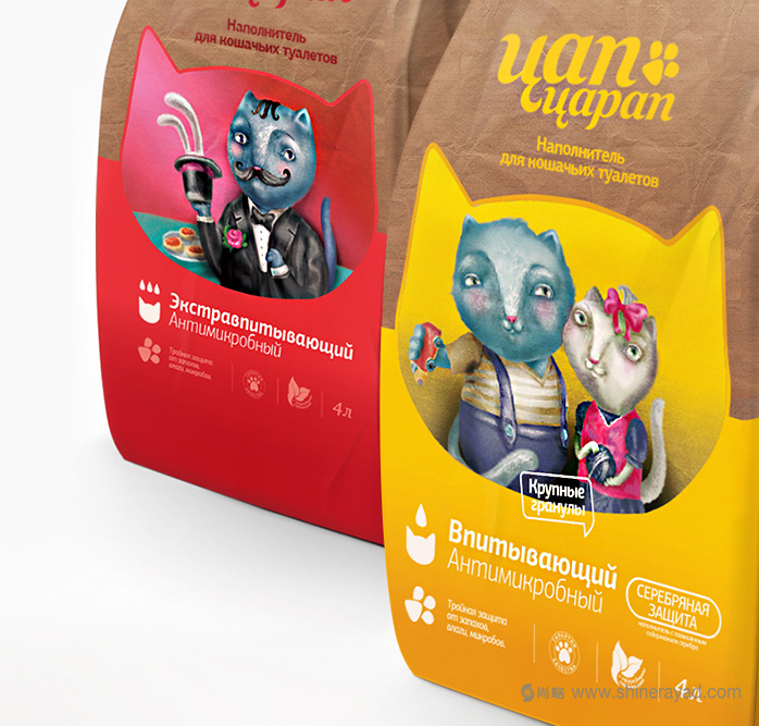 俄羅斯2Цап-Царап卡通貓糧狗糧寵物食品包裝設(shè)計上海包裝設(shè)計公司國外包裝設(shè)計欣賞2