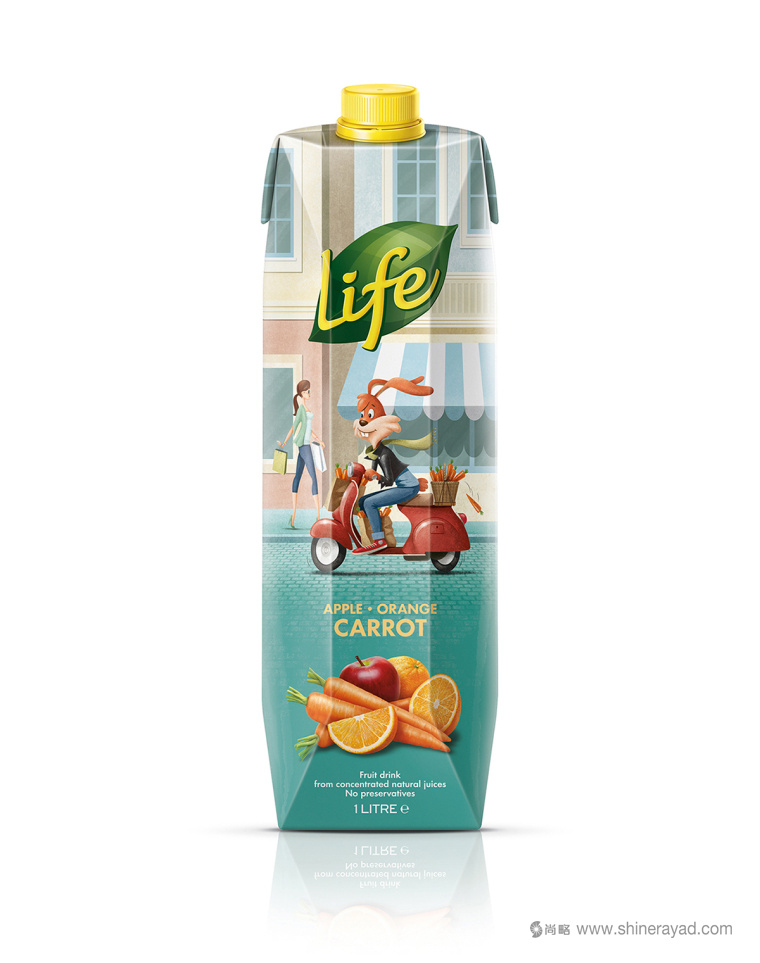 LIFE生命果汁漫畫故事版包裝設(shè)計(jì)5
