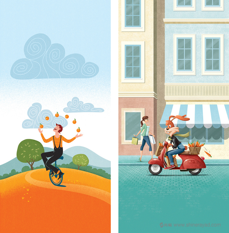 LIFE生命果汁漫畫故事版包裝設(shè)計(jì)之插畫設(shè)計(jì)9