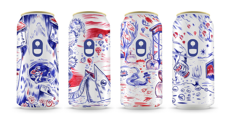 A Year With Dr. Nandu 鋁罐啤酒手繪涂鴉包裝設(shè)計(jì)1 A Year With Dr. Nandu 鋁罐啤酒手繪涂鴉包裝設(shè)計(jì)1