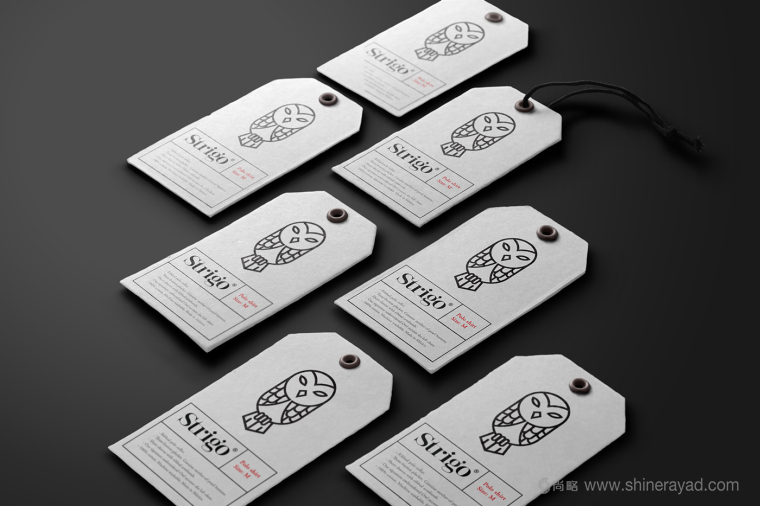 Strigo服飾品牌形象全案設(shè)計(jì)-貓頭鷹標(biāo)志設(shè)計(jì)-服裝標(biāo)簽設(shè)計(jì)