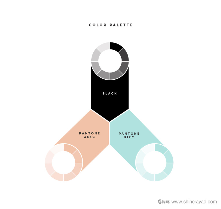 moon fox 月亮狐貍女性內(nèi)衣可愛動物L(fēng)OGO設(shè)計品牌配色3