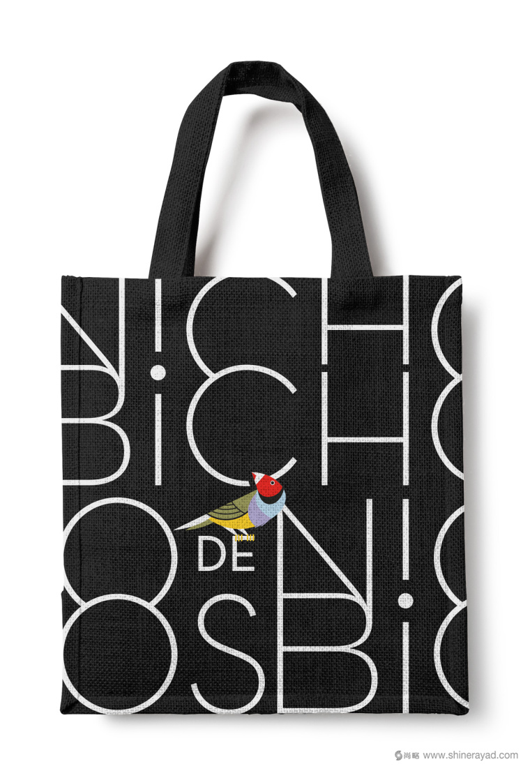 Nicho de Bichos寵物用品商店插畫風(fēng)VI設(shè)計(jì)品牌形象設(shè)計(jì)-購物袋設(shè)計(jì)4