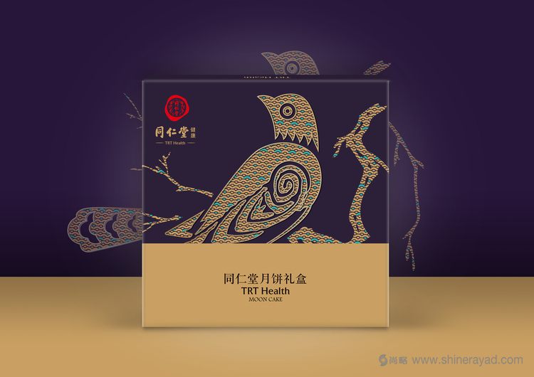 同仁堂2015年龍鹿鶴喜鵲吉祥動物系列健康月餅包裝設(shè)計-喜鵲