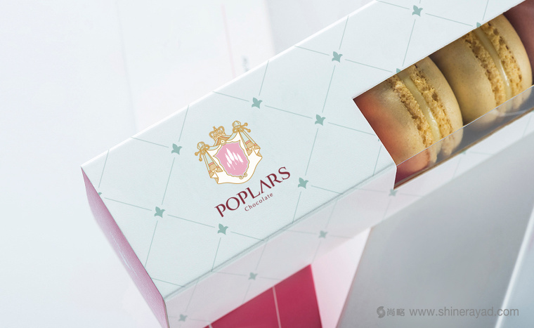 poplars巧克力甜品糕點品牌標志設計包裝設計鏤空裝