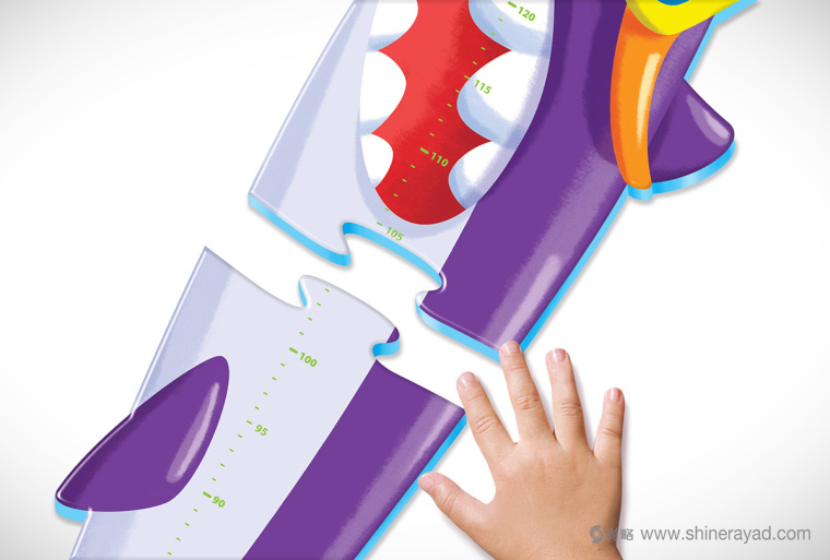 尚略上海包裝設計公司分享兒童身高尺身高貼紙包裝設計4