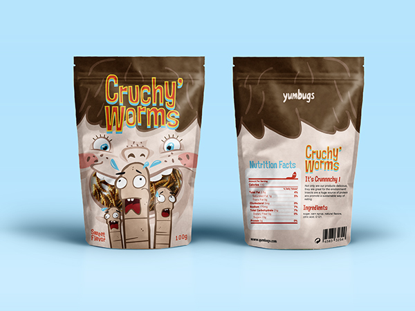 CRUCHY''''手指人物插畫設(shè)計卡通糖果包裝設(shè)計-上海包裝設(shè)計公司5