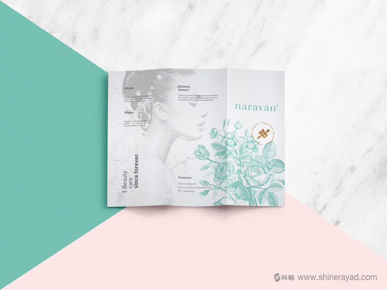 naravan 天然美容保養(yǎng)品護膚品品牌形象設計-宣傳頁設計9