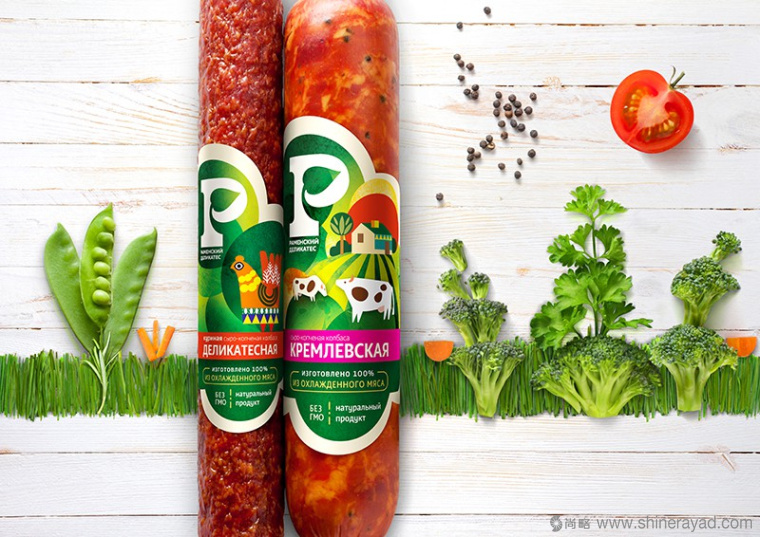 上海包裝設(shè)計(jì)公司分享：Раменский 俄羅斯火腿腸熟食包裝設(shè)計(jì)3