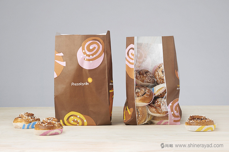 Pressbyr?n便利店品牌VI形象設(shè)計-上海VI設(shè)計公司-外賣紙袋設(shè)計17