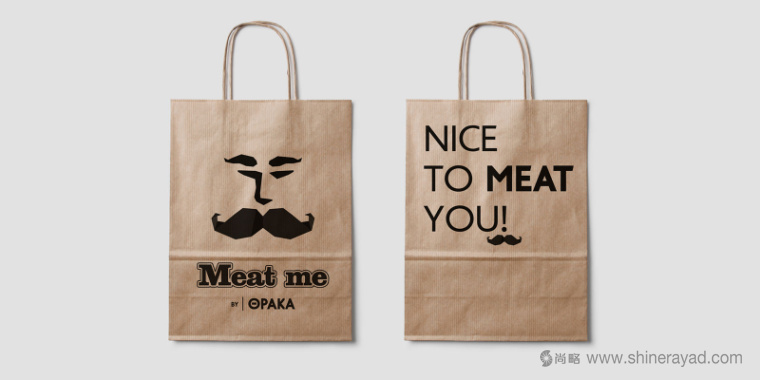 ΘΡΑΚΑ 大胡子餐廳餐飲標(biāo)志設(shè)計(jì)VI設(shè)計(jì)-手提袋設(shè)計(jì)5