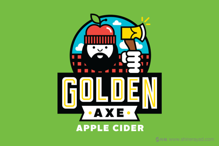 金斧頭蘋(píng)果酒包裝設(shè)計(jì)插畫(huà)設(shè)計(jì)-上海包裝設(shè)計(jì)公司1