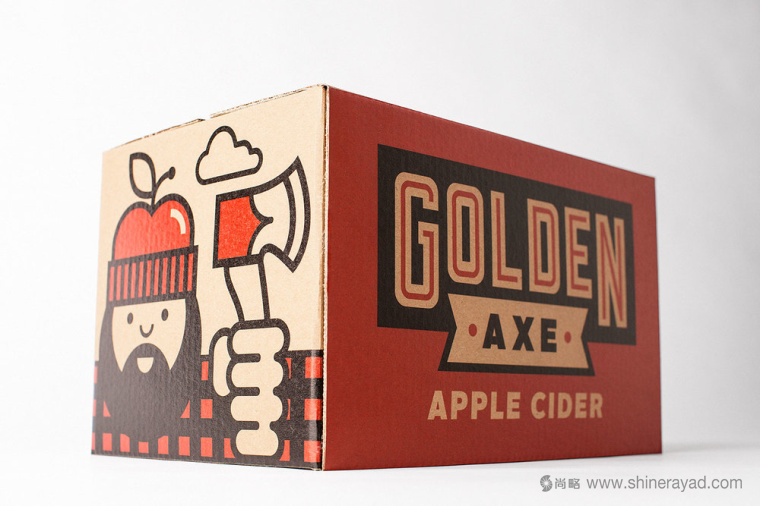 金斧頭蘋(píng)果酒貨運(yùn)瓦能紙箱子包裝設(shè)計(jì)-上海包裝設(shè)計(jì)公司10