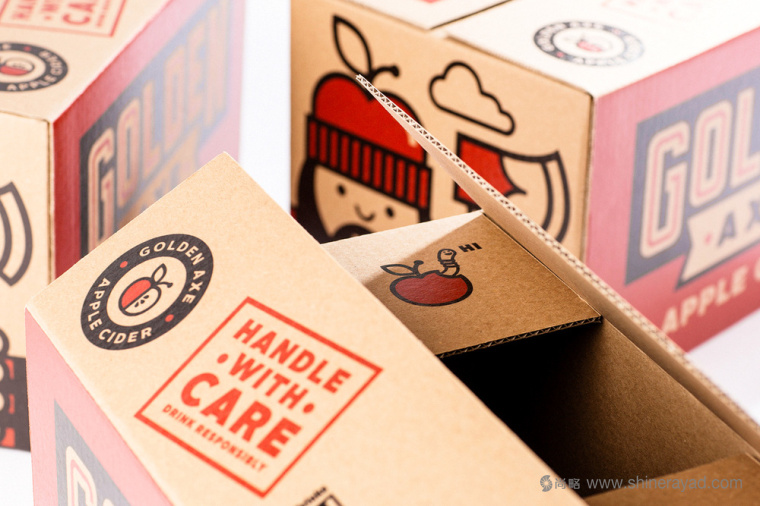 金斧頭蘋(píng)果酒貨運(yùn)瓦能紙箱子包裝設(shè)計(jì)-上海包裝設(shè)計(jì)公司13