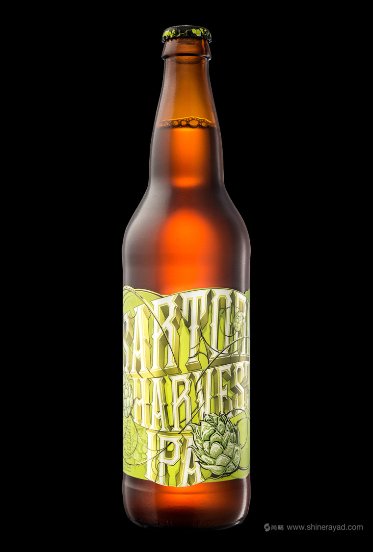 HARVEST純生啤酒綠色清爽包包裝設(shè)計5