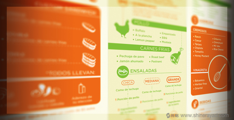 Quick Salads 沙拉有機(jī)素食餐廳VI設(shè)計(jì)10-餐廳菜單價目表設(shè)計(jì)