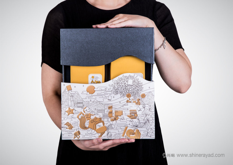 線條插畫設(shè)計(jì)風(fēng)格 MVV 月餅包裝設(shè)計(jì)-上海包裝設(shè)計(jì)公司4