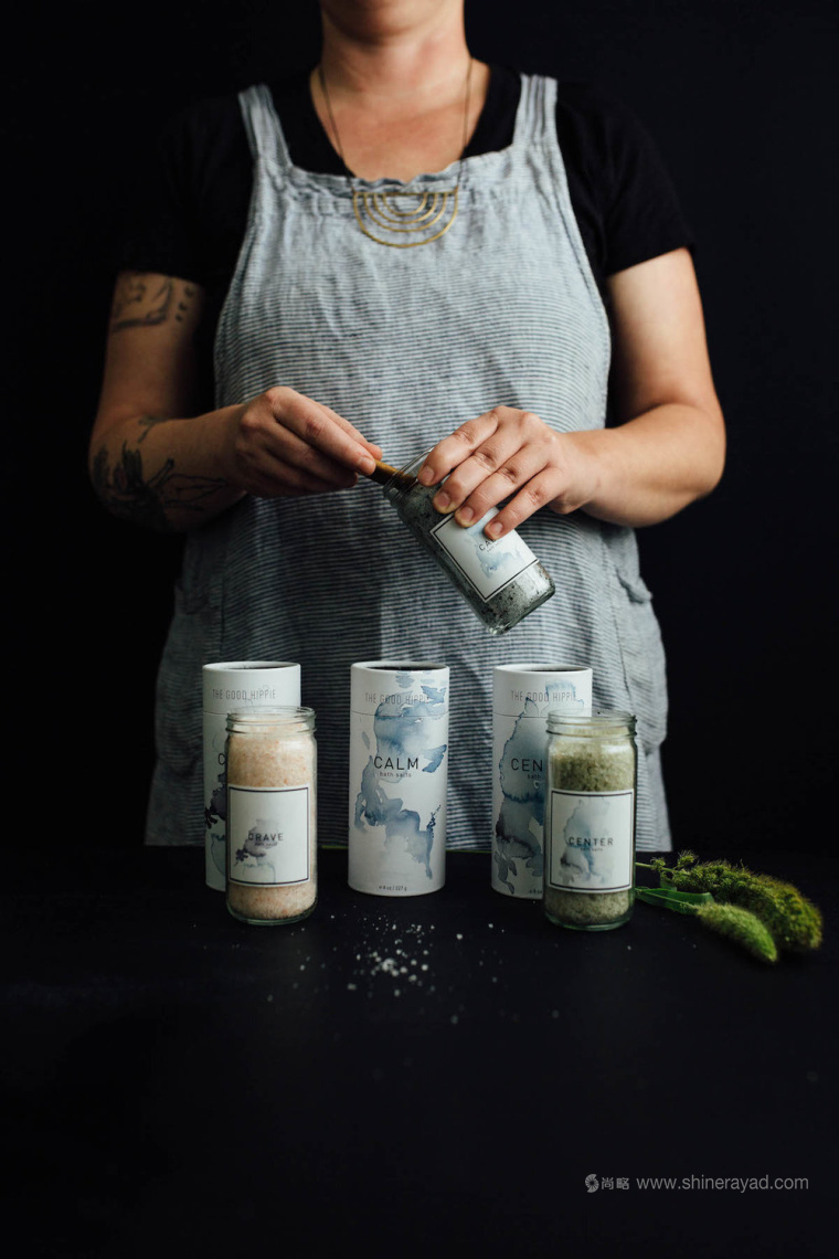 自然水彩插畫風(fēng)格 Hippie 美容護(hù)膚品包裝設(shè)計(jì)-上海化妝品包裝設(shè)計(jì)公司7