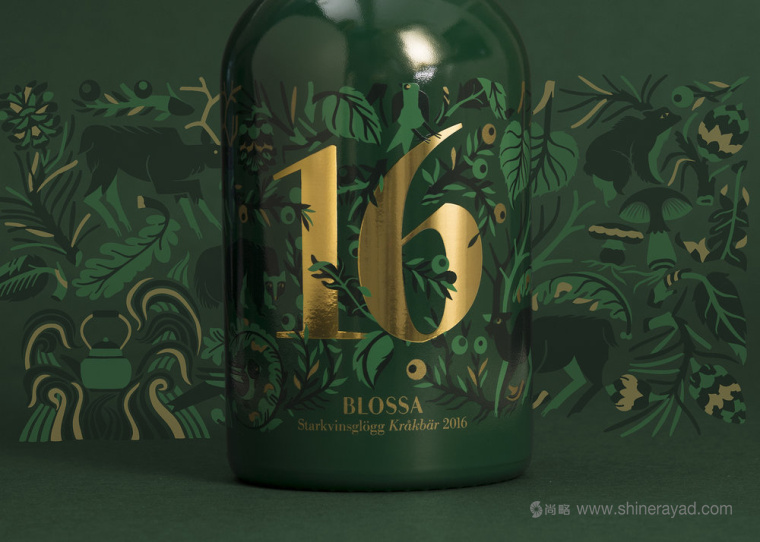 Blossa 圣誕瑞典甜酒包裝設(shè)計-上海包裝設(shè)計公司國外設(shè)計欣賞3