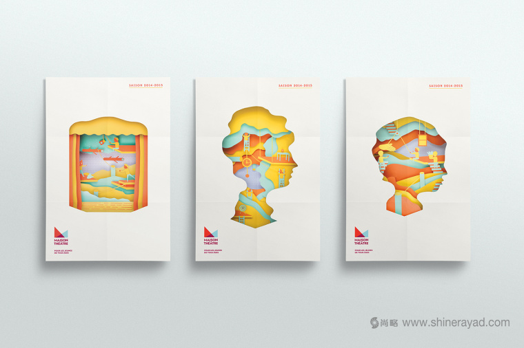上海畫冊設(shè)計公司設(shè)計欣賞：Maison劇院兒童劇創(chuàng)意宣傳畫冊設(shè)計鏤空版1