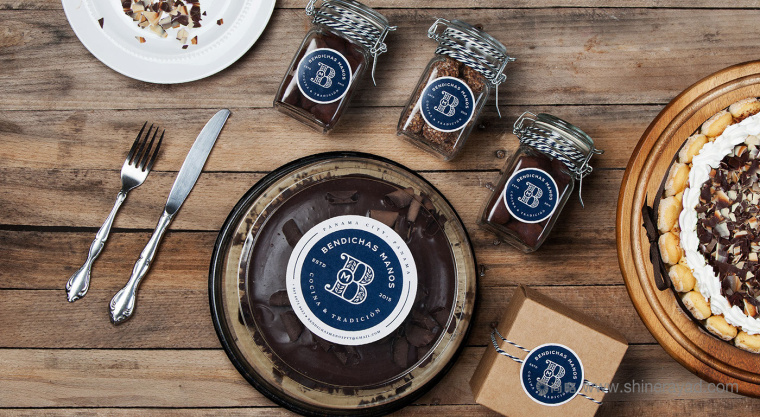 Bendichas 蛋糕面包烘培店logo設(shè)計(jì)品牌VI形象設(shè)計(jì)-上海品牌設(shè)計(jì)公司