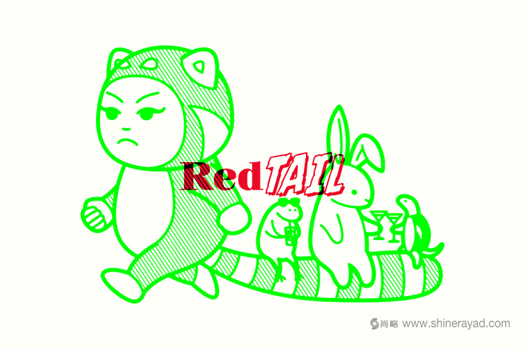 Red Tail 紅尾酒吧logo設(shè)計(jì)、吉祥物設(shè)計(jì)、VI設(shè)計(jì)、品牌形象設(shè)計(jì)-上海品牌設(shè)計(jì)公司