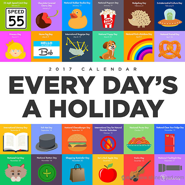 每天都是假日日歷設(shè)計(jì)--2017年最佳臺(tái)歷設(shè)計(jì)靈感-上海品牌設(shè)計(jì)公司-上海平面設(shè)計(jì)公司