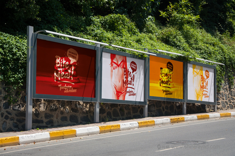 Bite My Meat 漢堡概念餐廳品牌VI視覺(jué)形象設(shè)計(jì)“女性身體篇”-上海品牌設(shè)計(jì)公司