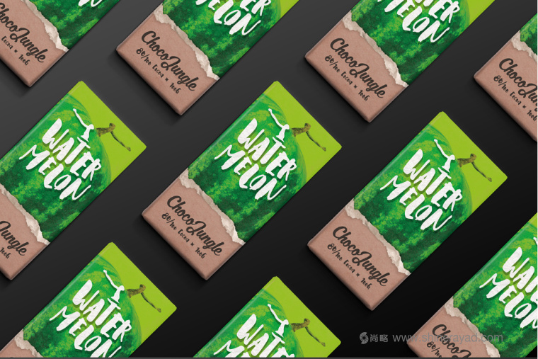 水果特寫插畫風(fēng)格 Choco Jungle 巧克力包裝設(shè)計-上海包裝設(shè)計公司